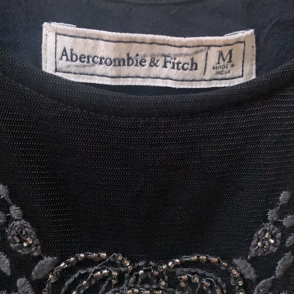 π» HOST PICK π» πΈοΈ Abercrombie & Fitch Black Beaded Cocktail Dress πΈοΈ - Picture 7 of 8